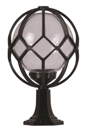Candeeiro de Parede para Exterior – 55 cm x 35 cm – Preto – ABS e Acrílico
