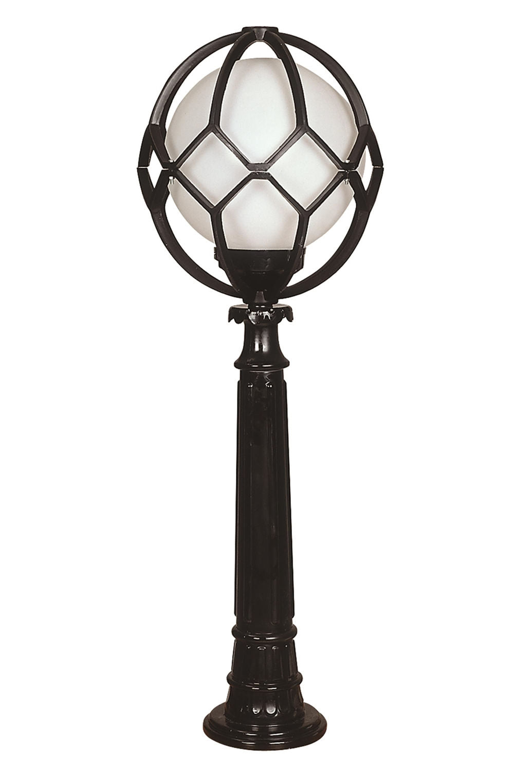 Candeeiro de Pé – 110 cm x 35 cm – Preto e Branco – ABS e Acrílico