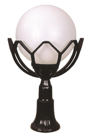 Candeeiro de Parede para Exterior – 60 cm x 35 cm – Preto – ABS e Acrílico