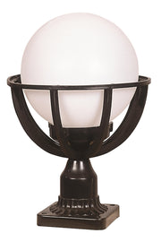 Candeeiro de Parede Exterior – 35 cm x 23 cm – Preto e Branco – ABS e Polietileno
