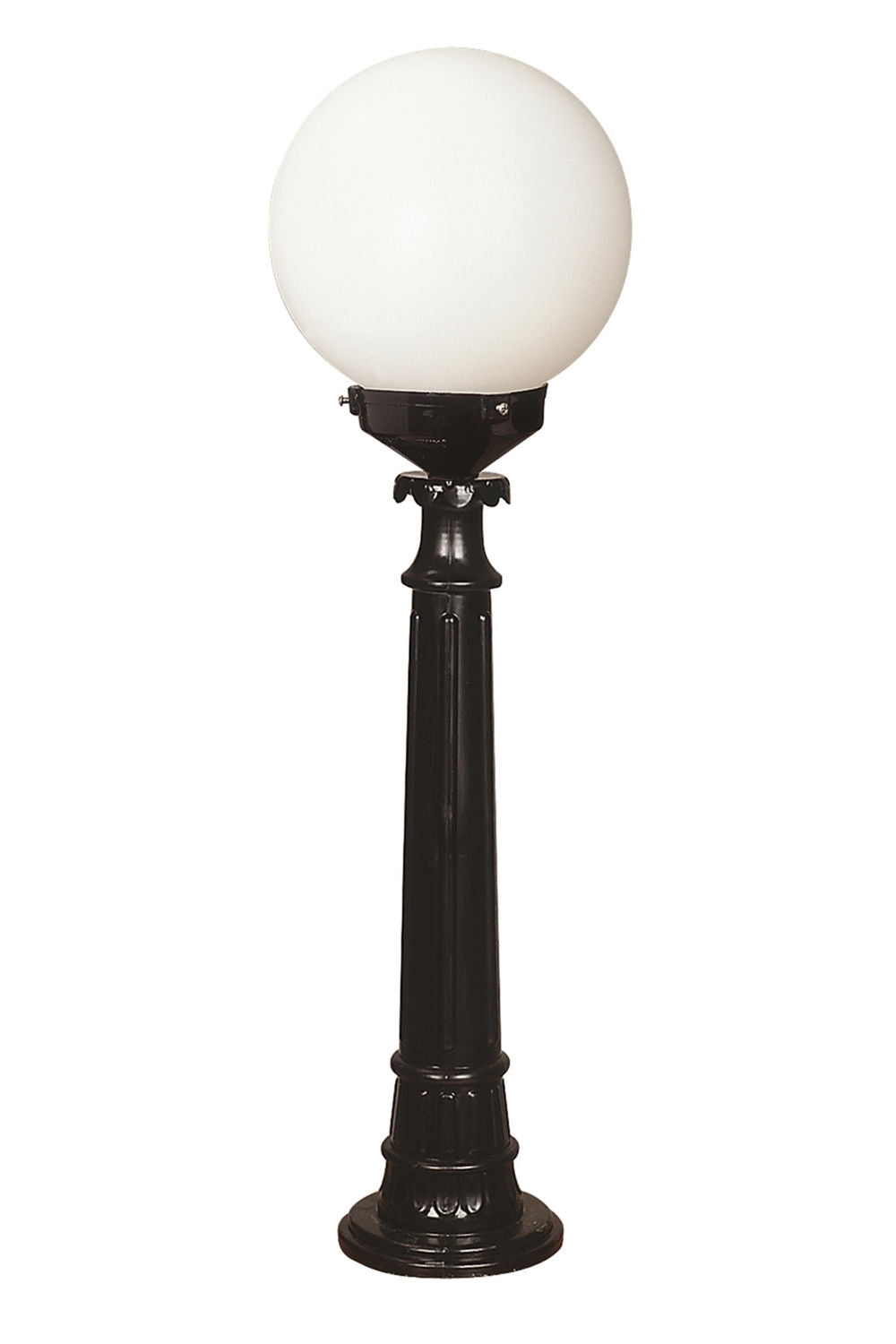 Candeeiro de Pé para Área Externa – 95 cm – Preto e Branco – ABS e Polietileno