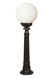 Candeeiro de Pé para Área Externa – 95 cm – Preto e Branco – ABS e Polietileno