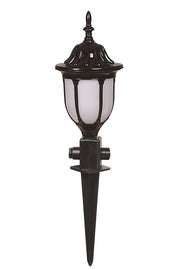 Candeeiro de Parede Externo – 55 cm x 16 cm – Preto e Branco – ABS e Acrílico