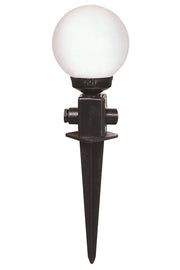 Candeeiro de Parede Externa – 50 cm x 20 cm – Preto e Branco – ABS e Acrílico