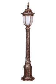 Candeeiro de Pé para área externa – 95 cm x 16 cm – Marrom – ABS e Policarbonato