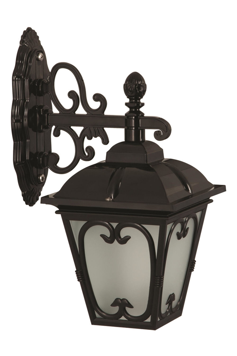 Candeeiro de Parede para Exterior – 47 cm – Preto – ABS e Policarbonato