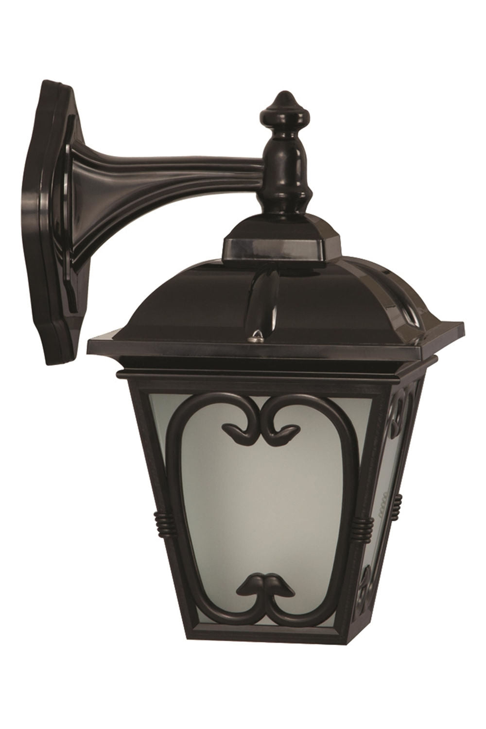 Candeeiro de Parede para Exterior – 25 x 20 cm – Preto – ABS e Policarbonato