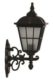 Candeeiro de Parede Externo – 28 x 20 cm – Preto – ABS