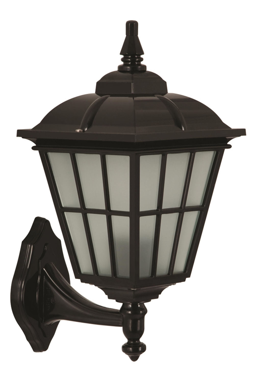 Candeeiro de Parede para Exterior – 25 x 20 cm – Preto – ABS e Policarbonato