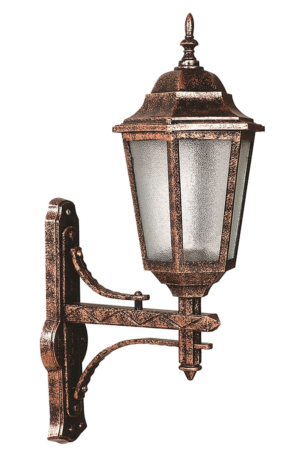 Candeeiro de Parede Exterior – 70 cm – Marrom – ABS e Policarbonato