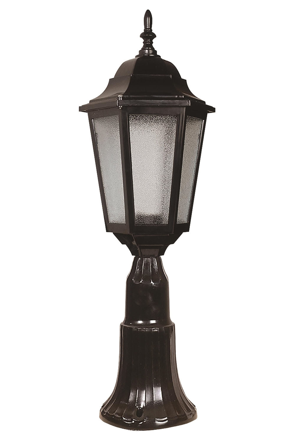 Candeeiro de Parede para Exterior – 60 cm x 23 cm – Preto – ABS e Acrílico