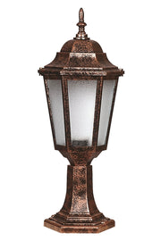 Candeeiro de Parede para Exterior – 55 cm x 23 cm – Marrom – ABS e Policarbonato
