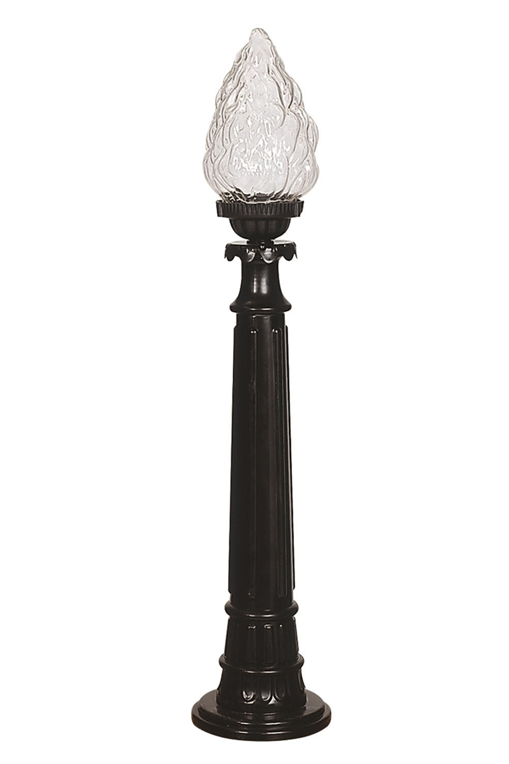 Candeeiro de Pé para área externa – 90 cm – Preto – ABS e acrílico