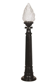 Candeeiro de Pé para área externa – 90 cm – Preto – ABS e acrílico