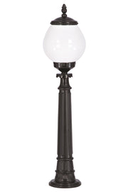 Candeeiro de Pé para área externa – 90 cm x 25 cm – Preto e Branco – ABS