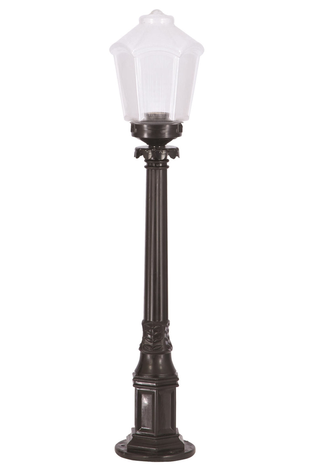 Candeeiro de Pé para área externa – 85 cm x 20 cm – Preto – ABS e Acrílico