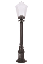 Candeeiro de Pé para área externa – 85 cm x 20 cm – Preto – ABS e Acrílico