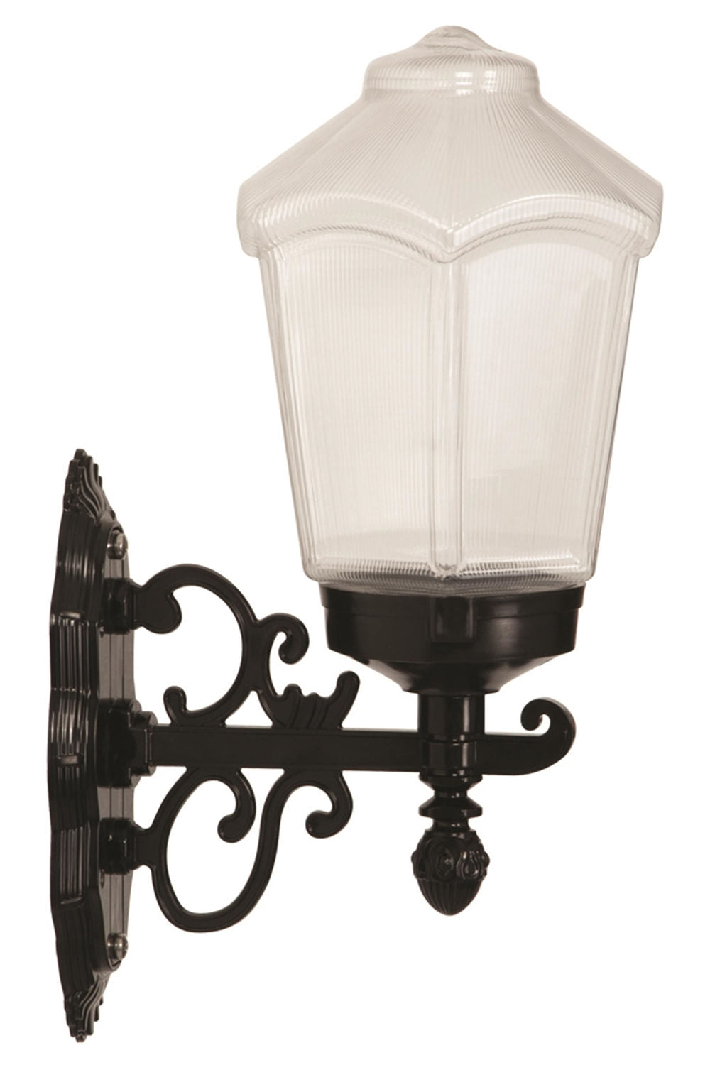 Candeeiro de Parede para Exterior – 43 cm – Preto – ABS e Acrílico