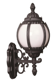 Candeeiro de Parede Exterior – 47 cm – Preto e Branco – ABS e Acrílico