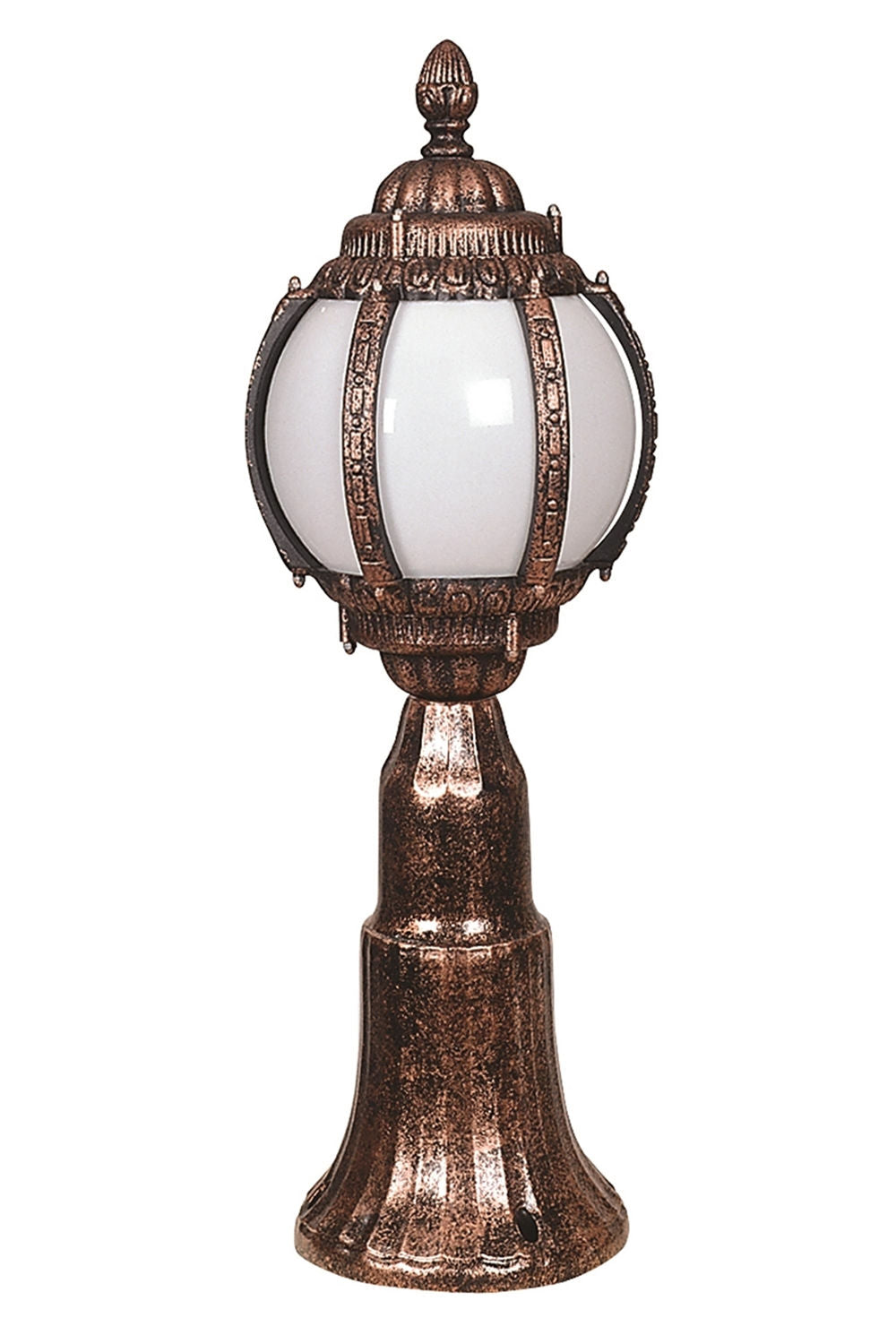 Candeeiro de Parede para Exterior – 60 cm x 26 cm – Marrom – ABS e Acrílico