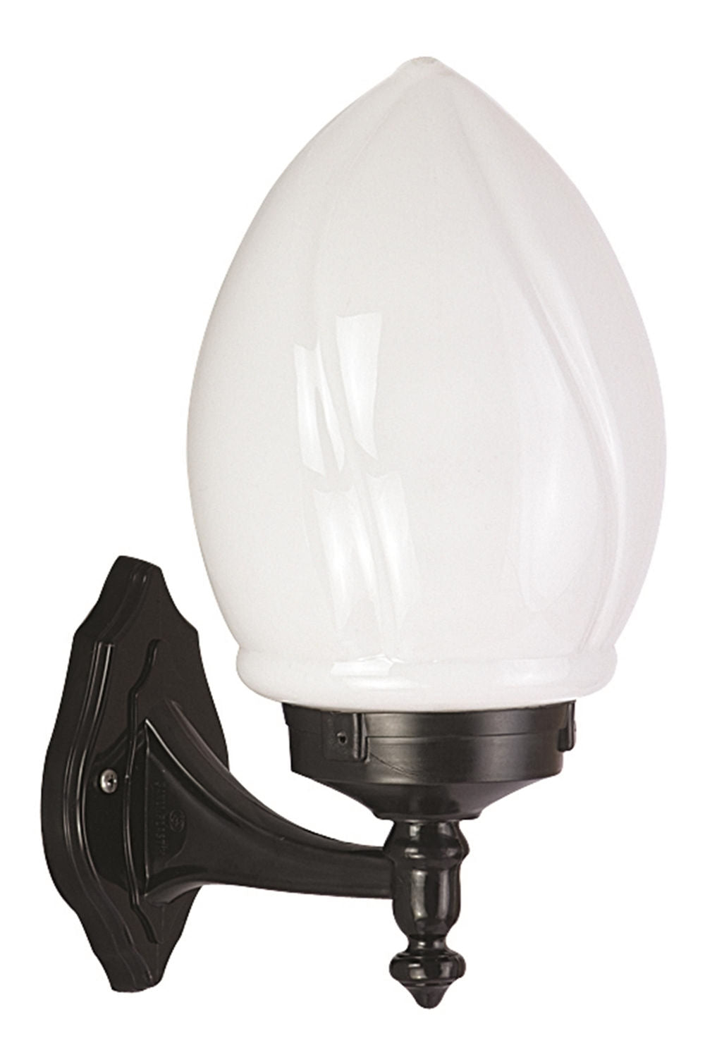 Candeeiro de Parede Externa – 35 cm – Preto – ABS e Acrílico