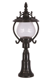 Candeeiro de Parede Externo – 67 cm x 25 cm – Preto – ABS e Acrílico