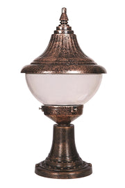 Candeeiro de Parede para Exterior – 50 cm x 27 cm – Marrom – ABS e Policarbonato