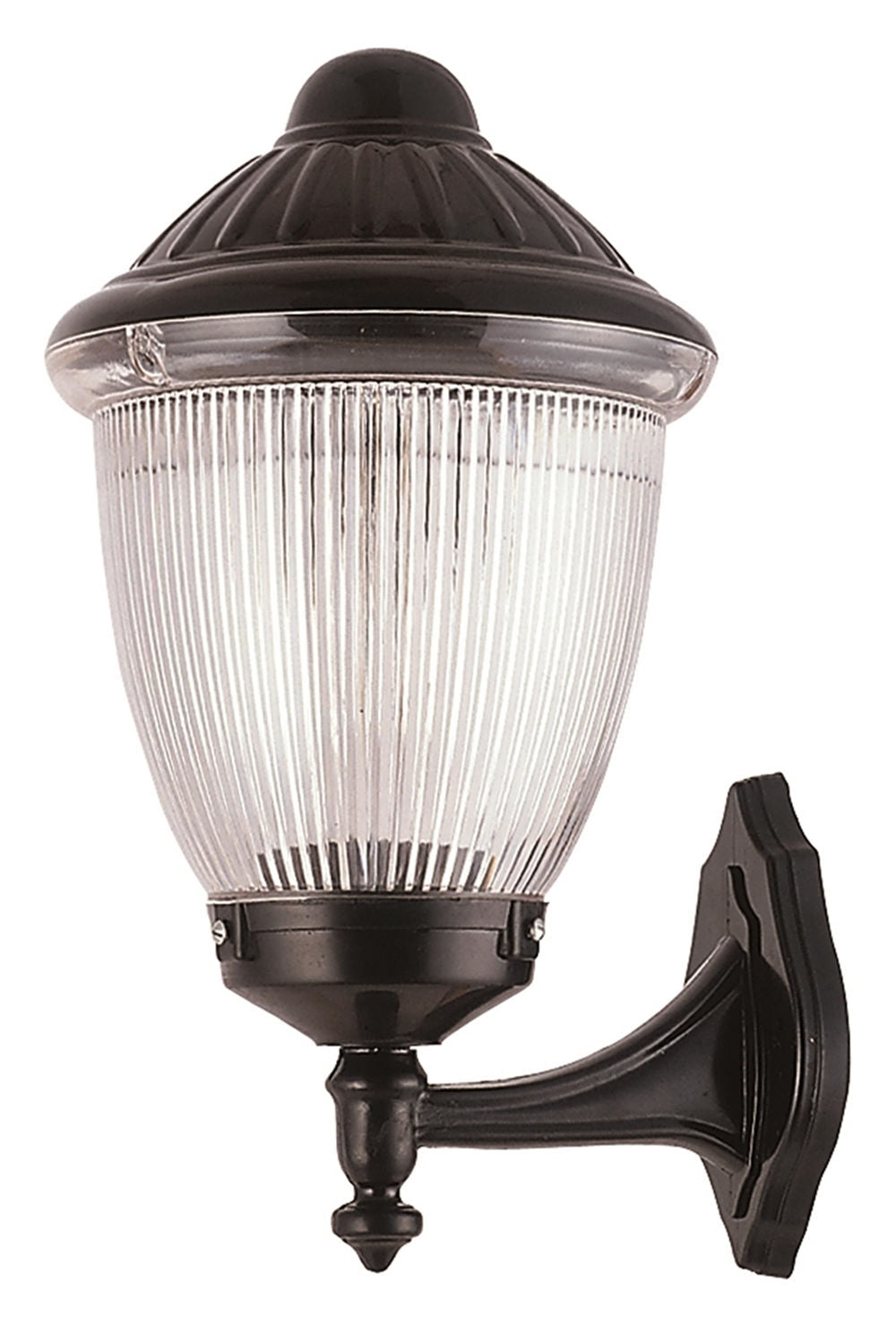 Candeeiro de Parede para Exterior – 43 cm – Preto – ABS e Policarbonato