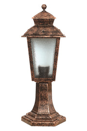 Candeeiro de Parede Externa – 50cm x 18cm – Marrom – ABS e vidro