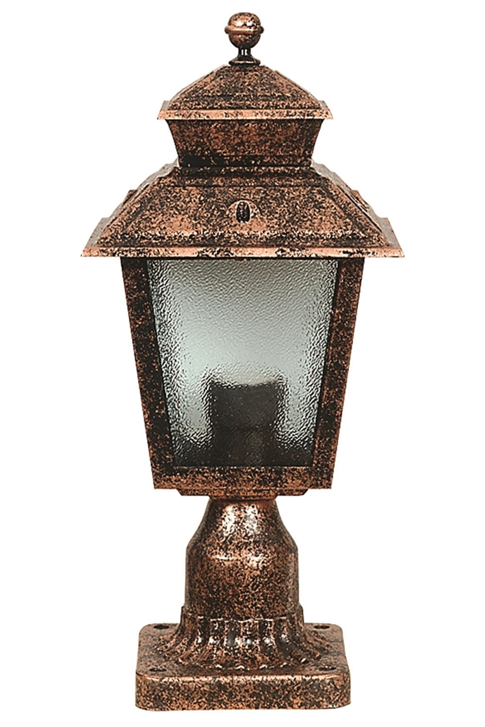 Candeeiro de Parede para Exterior – 38 cm x 18 cm – Marrom – ABS e Policarbonato