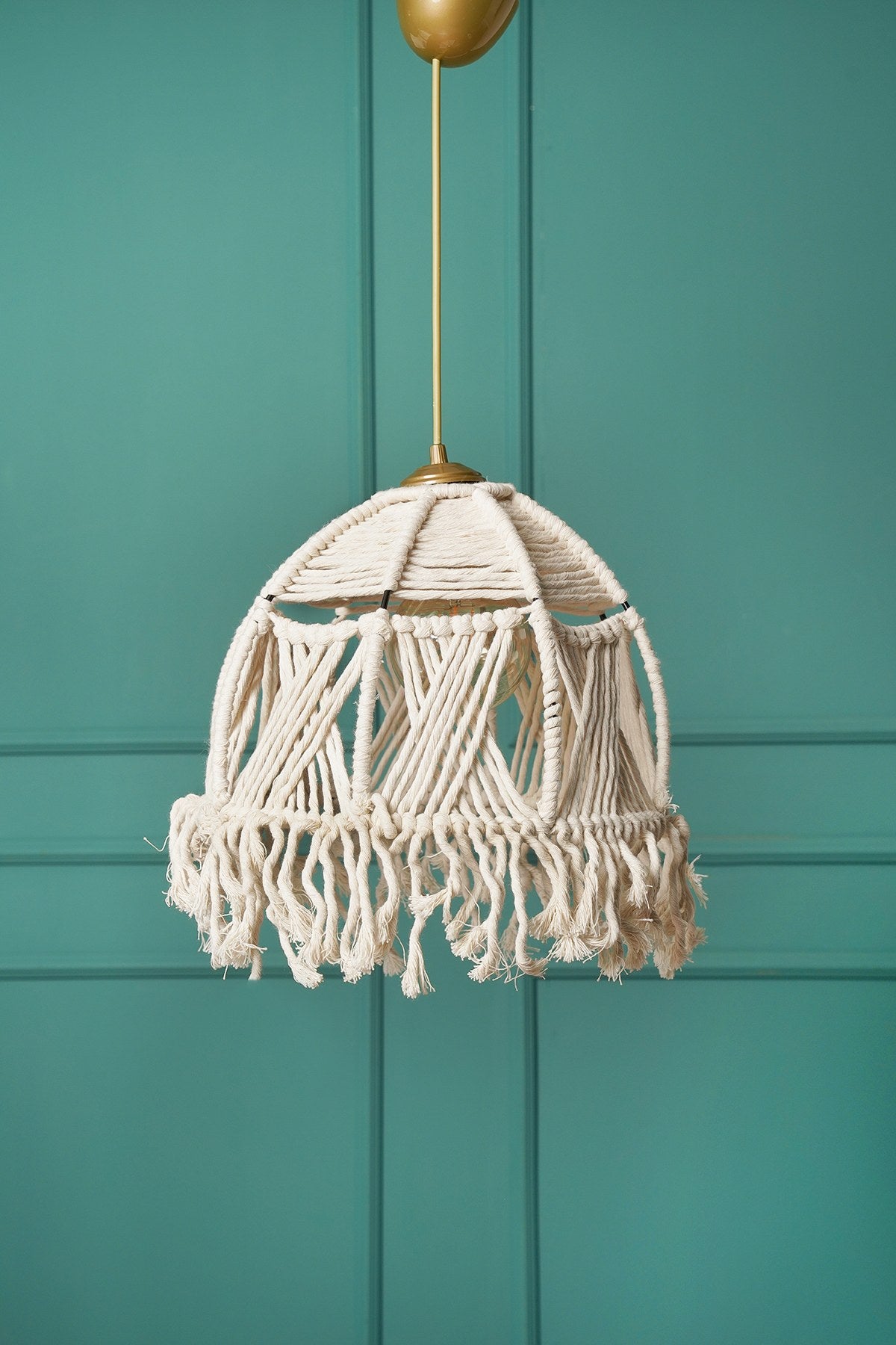 Candeeiro de Teto – 22 cm x 30 cm – Branco – Plástico