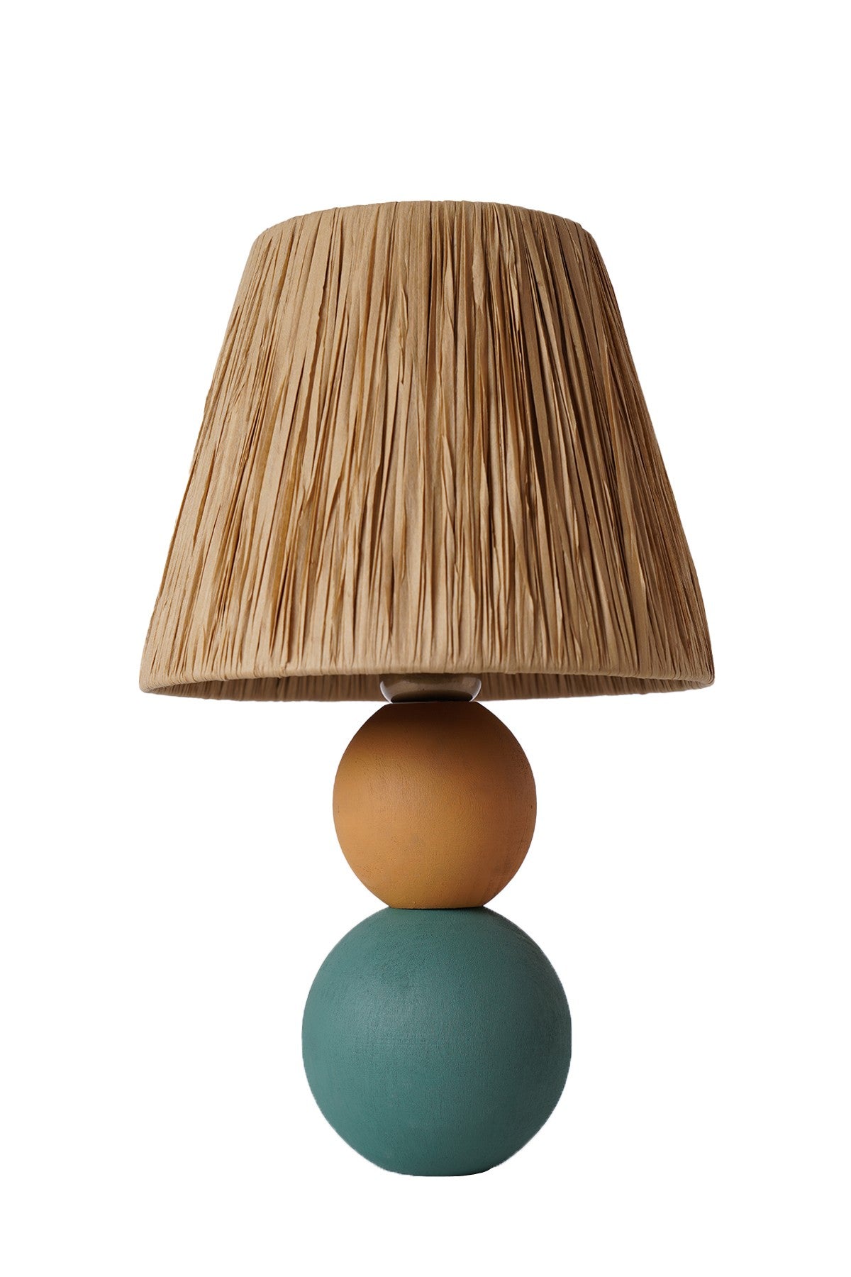 Candeeiro de Mesa – 20 cm x 35 cm – Multicolorido – Madeira