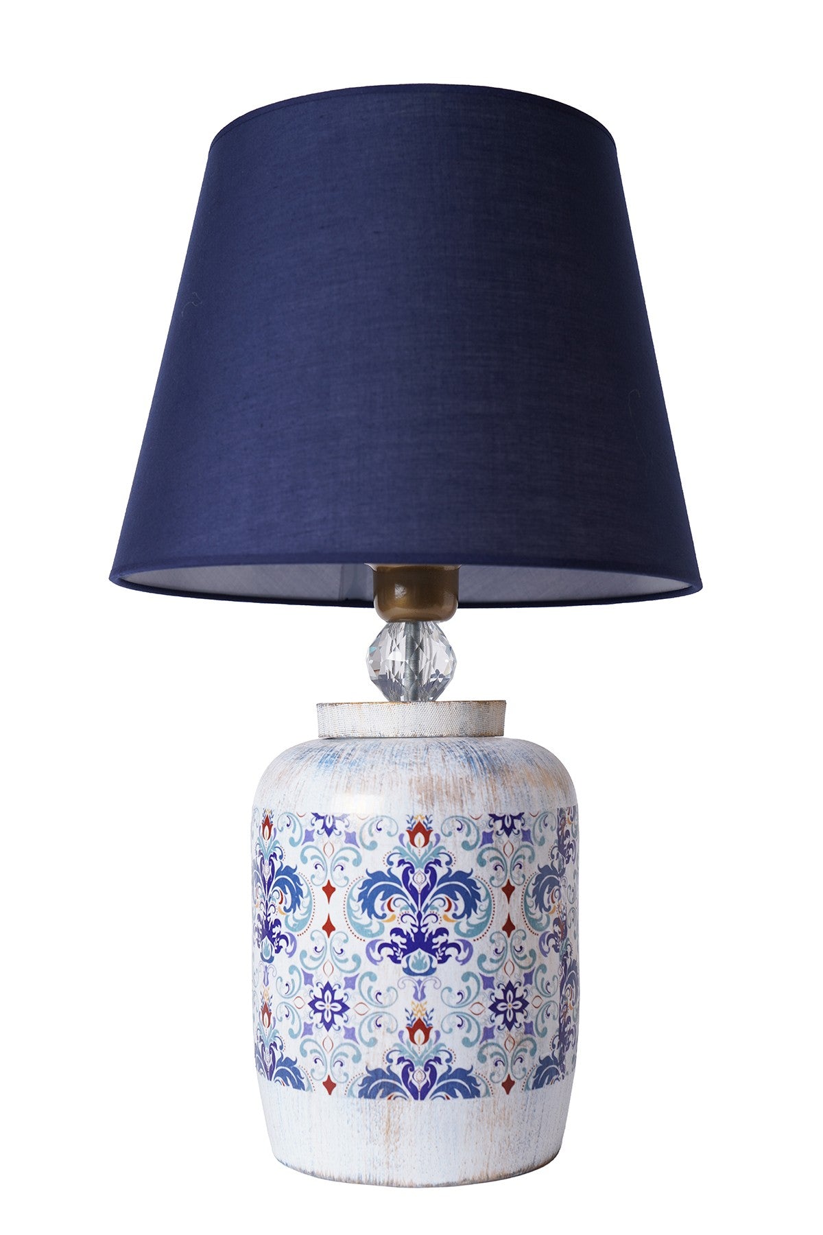 Candeeiro de Mesa – 30cm x 53cm – Azul – Cerâmica