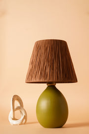 Candeeiro de Mesa de Cerâmica – 24cm x 37cm – Verde