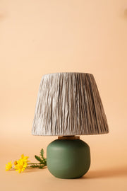 Candeeiro de Mesa de Cerâmica – 20 cm x 27 cm – Verde
