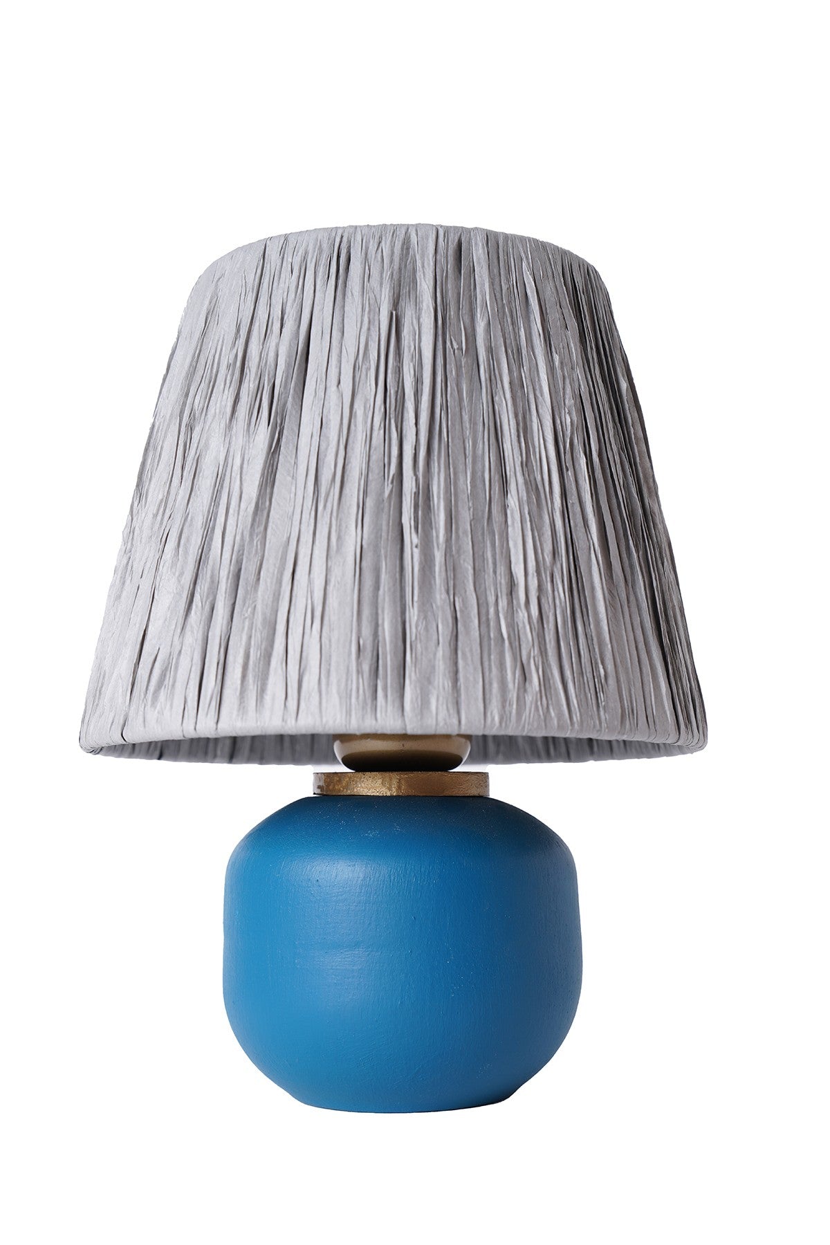 Candeeiro de Mesa de Cerâmica – 20 cm x 27 cm – Azul
