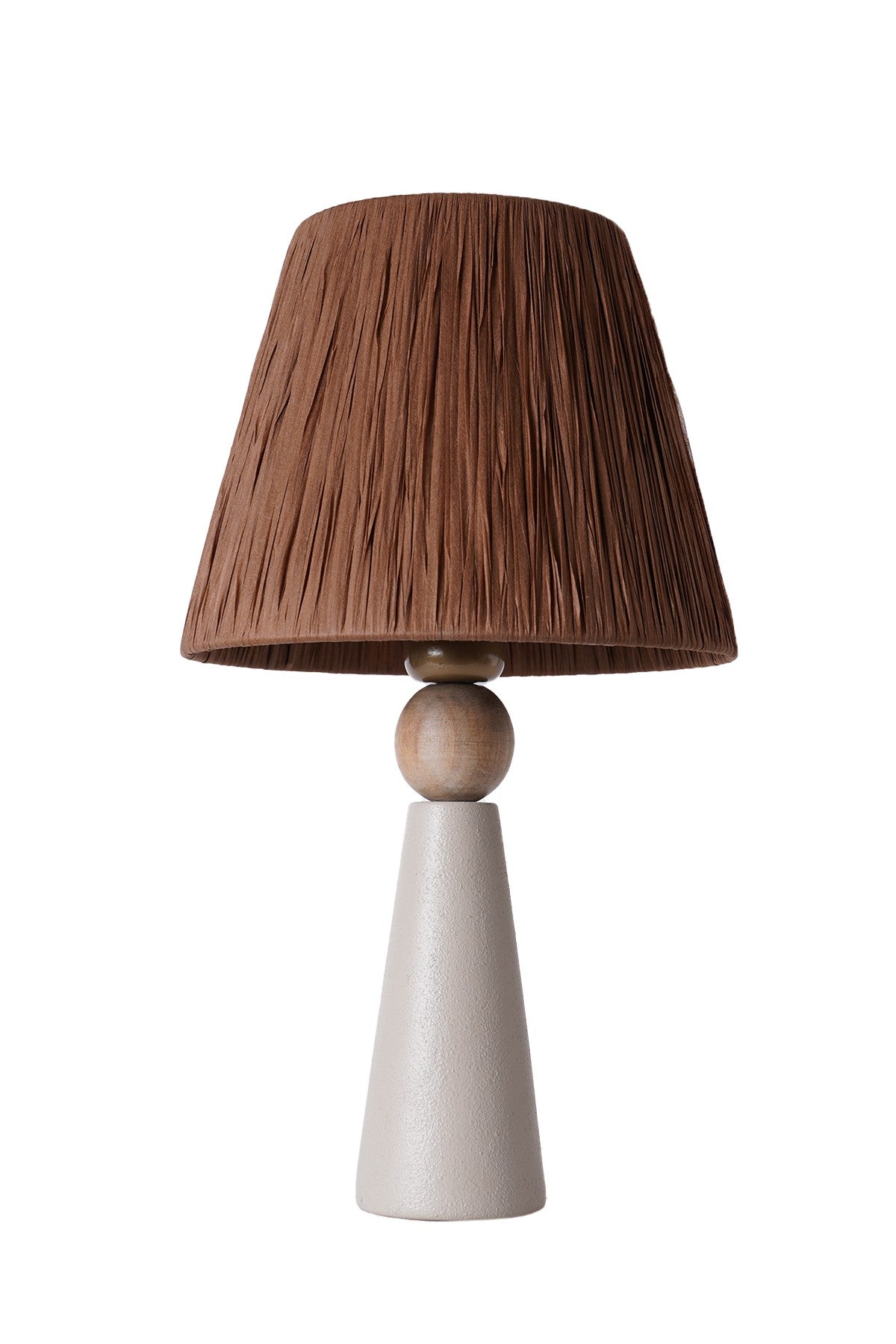 Candeeiro de Mesa de Cerâmica – 24cm x 45cm – Cinza