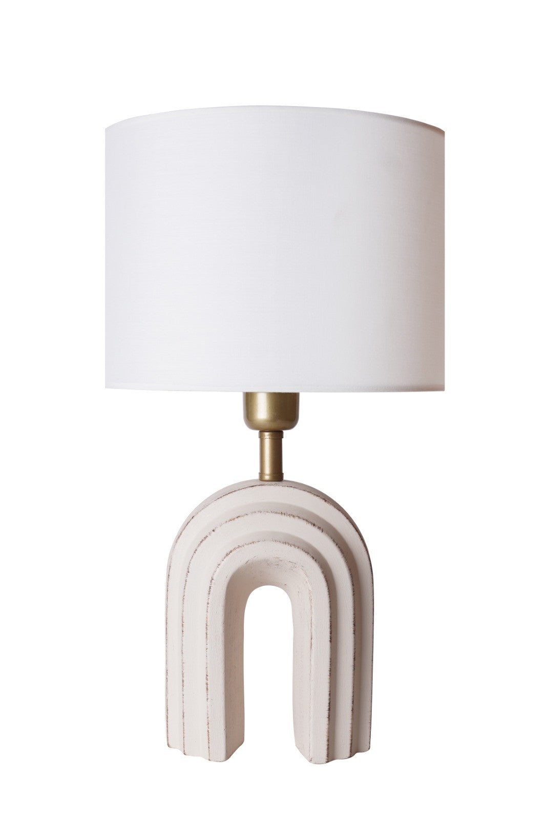 Candeeiro de Mesa de Cerâmica – 50 cm – Creme