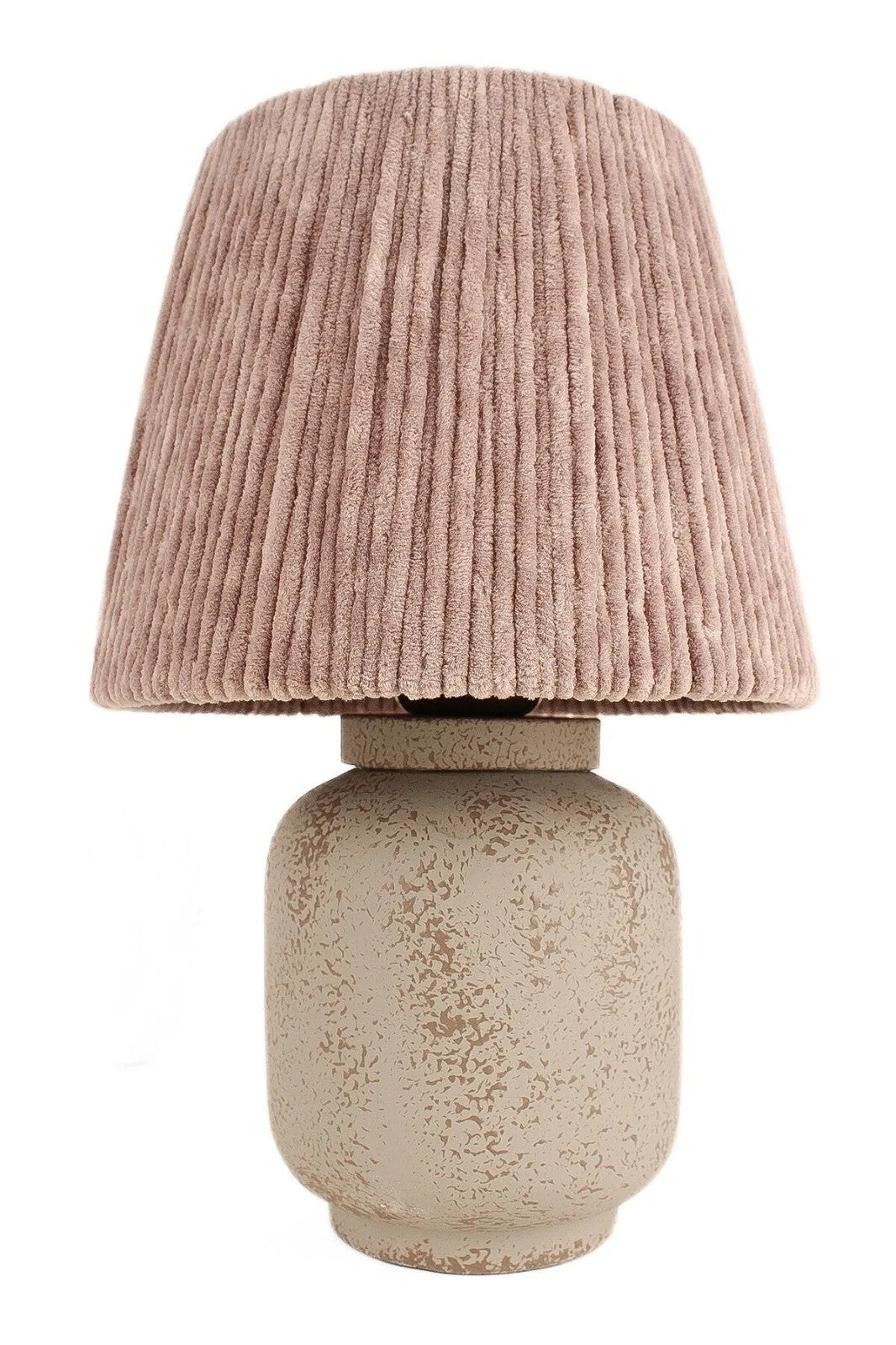 Candeeiro de Mesa – 40 cm – Cinza – Cerâmica