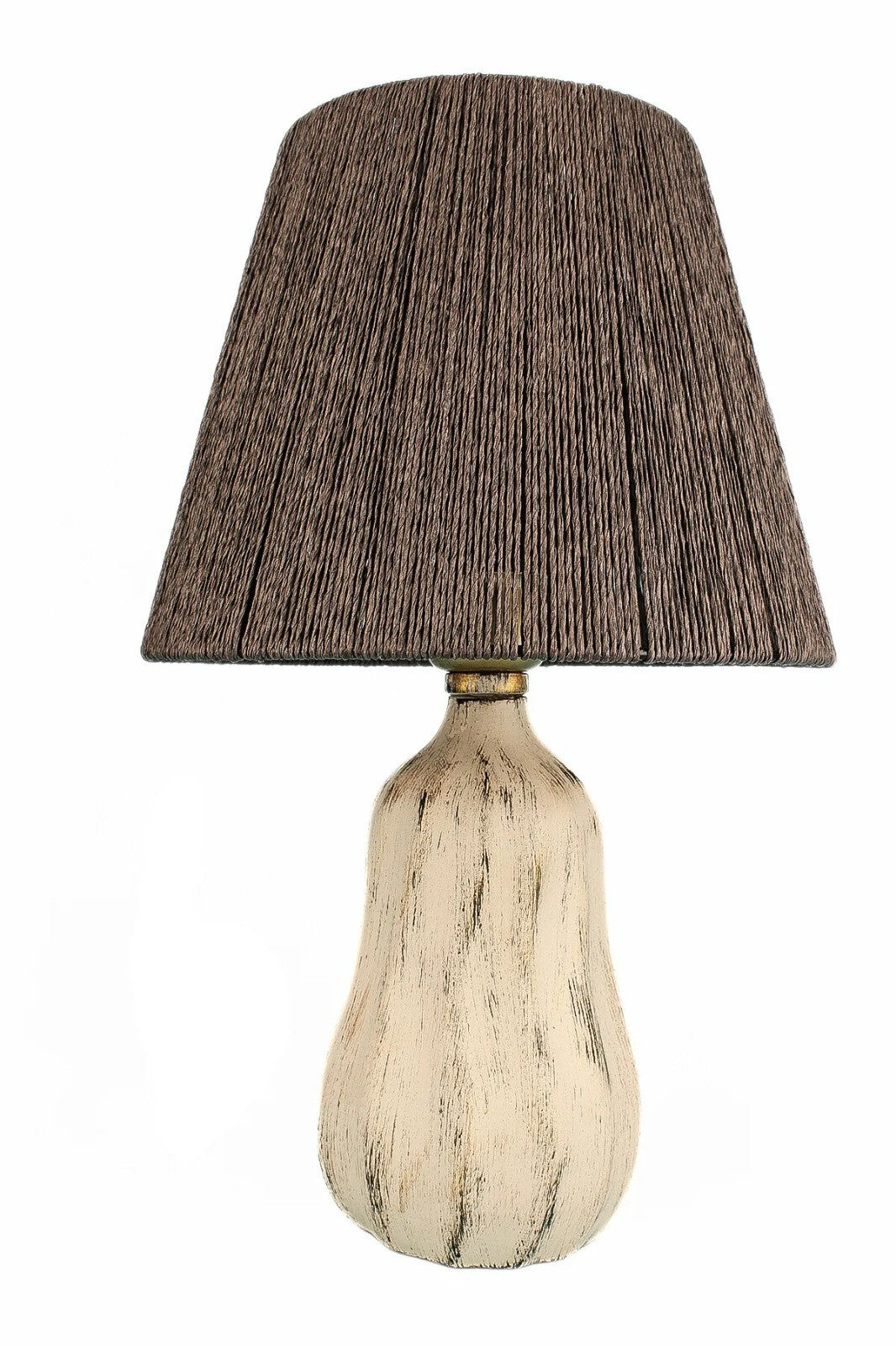 Candeeiro de Mesa de Cerâmica – 40 cm – Cinza