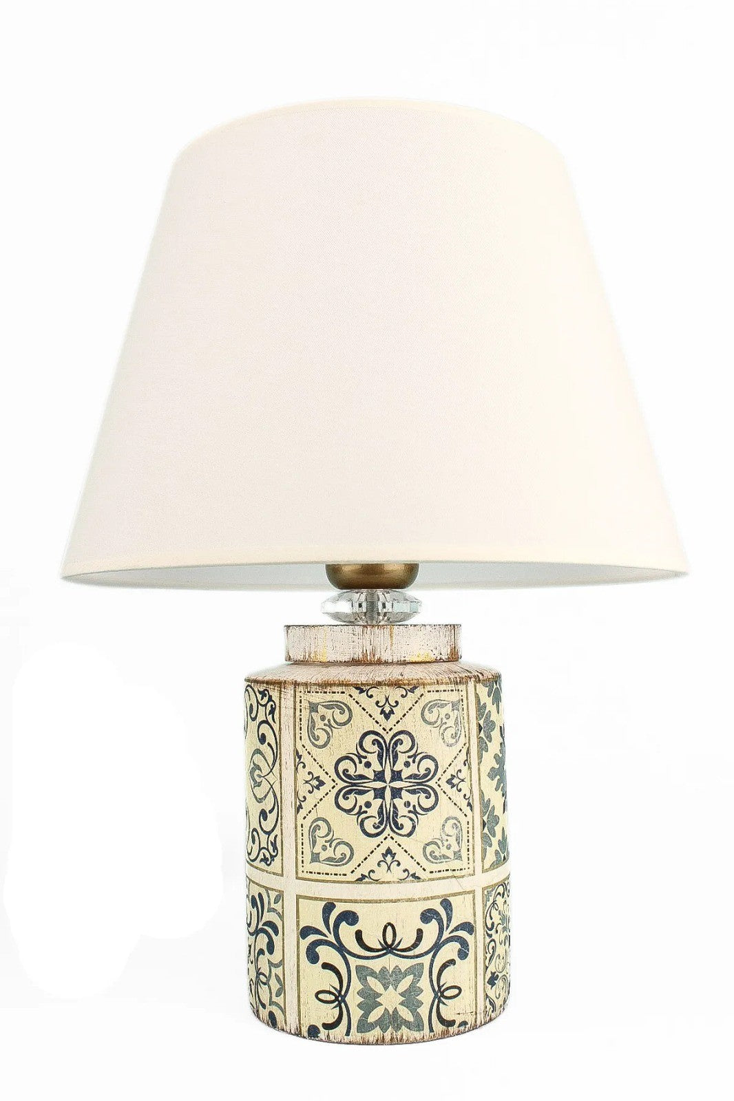 Candeeiro de Mesa de Cerâmica – 40 cm – Branco