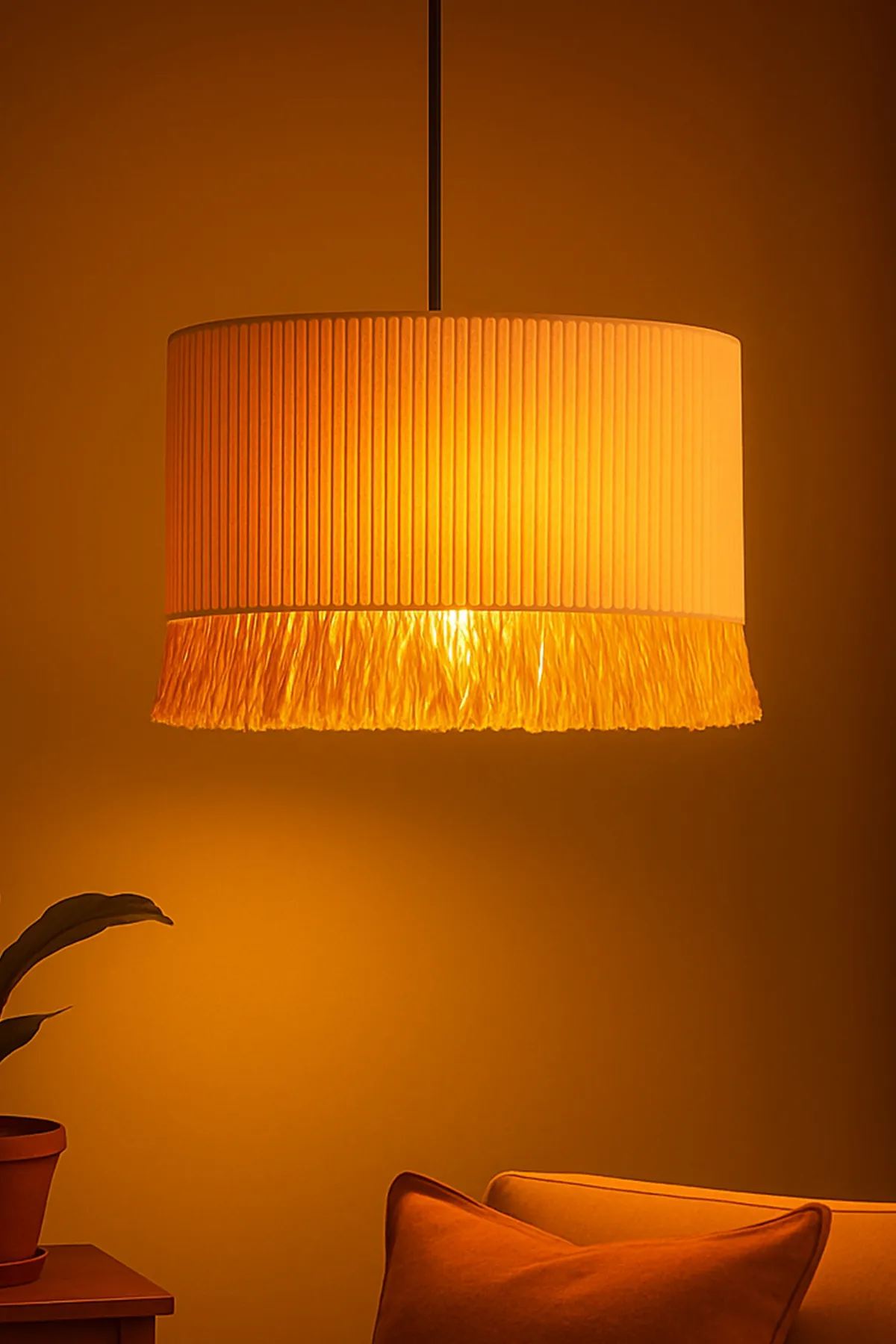 Candeeiro de Teto – 20-60 cm – Branco – Plástico