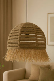 Candeeiro de Teto – Ø30 h:30 cm – Ecru – Plástico