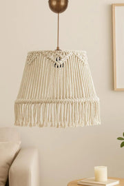 Candeeiro de Teto – 20-57 cm – Ecru – Plástico