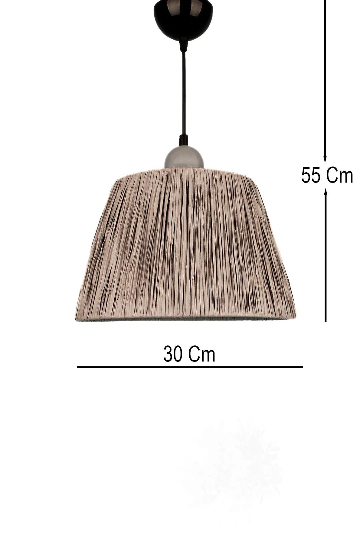 Candeeiro de Teto – 25-55 cm – Cinza – Plástico