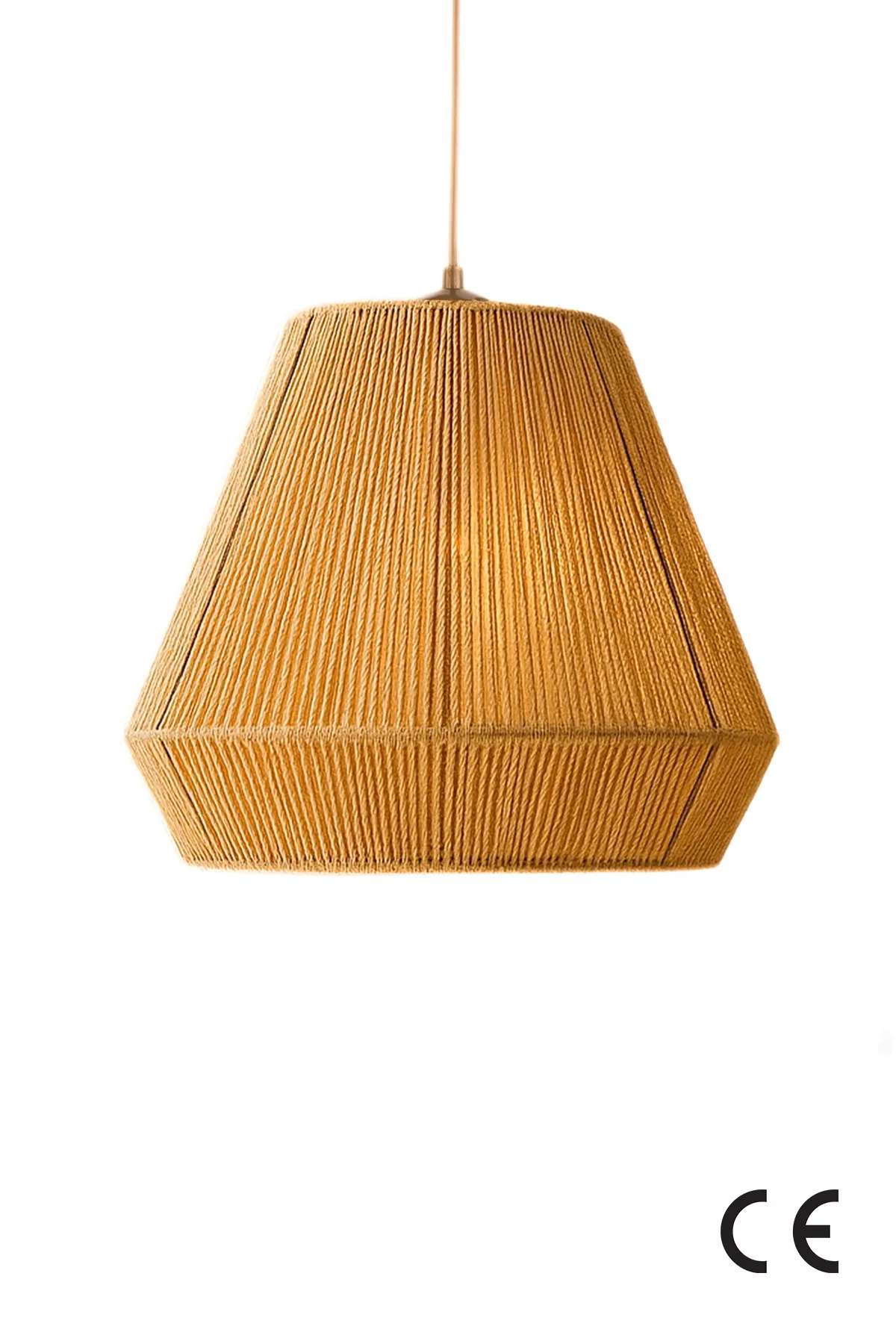 Candeeiro de Teto – 24-60 cm – Bege – Plástico