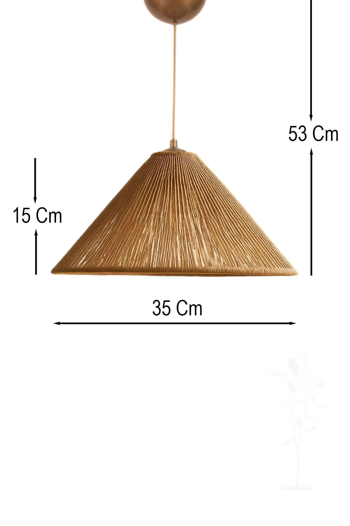 Candeeiro de Teto – 14-53 cm – Bege – Plástico