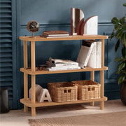 Estante rústica em aglomerado revestido de melamina – 80 cm x 75 cm x 28 cm – Pinheiro Atlântico