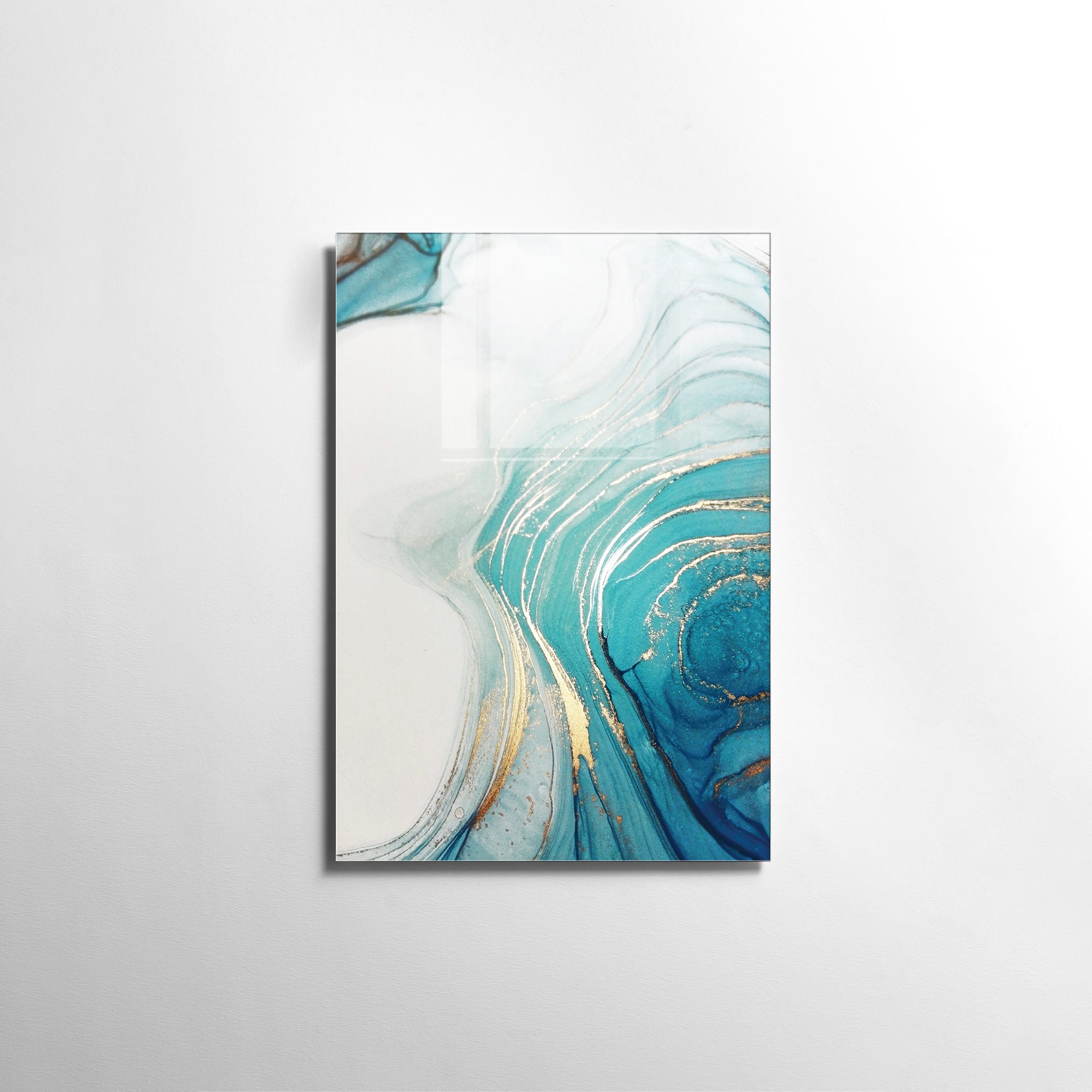 Quadro Decorativo em Vidro Temperado Multicolor 30x45cm - Arte Moderna para Decoração de Interiores