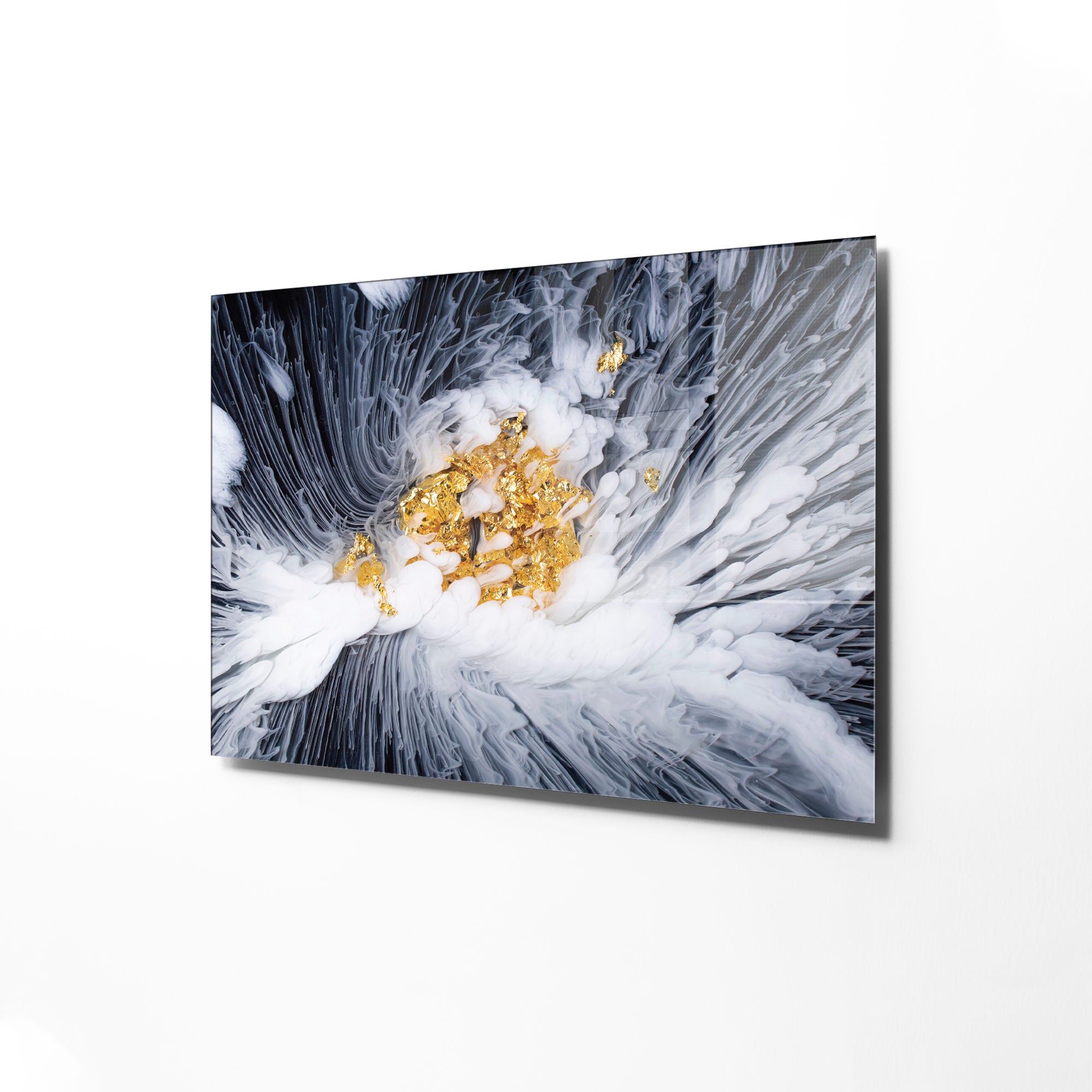 Quadro Decorativo em Vidro Temperado Multicolor 30x45cm - Arte Moderna para Decoração de Interiores